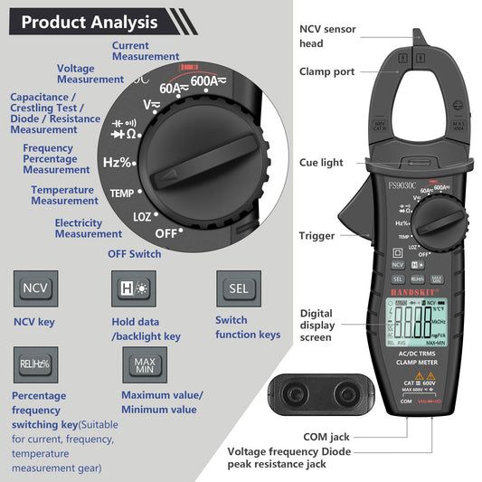Clamp multimeter - HANDSKIT