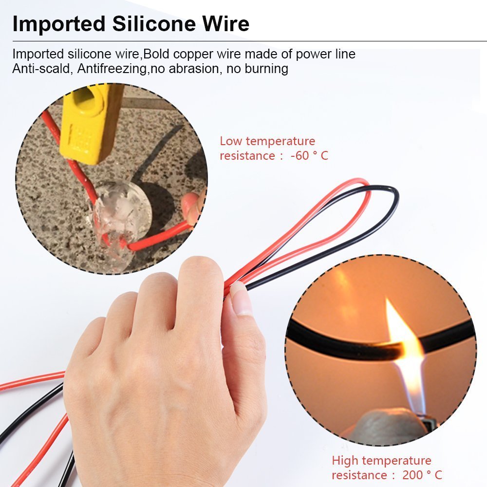 22 in 1 Multimeter Test Leads Set with Electrical Alligator Clips and Soft Silicone Probes - HANDSKIT