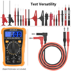 22 in 1 Multimeter Test Leads Set with Electrical Alligator Clips and Soft Silicone Probes - HANDSKIT