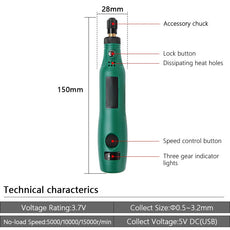 Charging electric mill pen - 3.6v - HANDSKIT