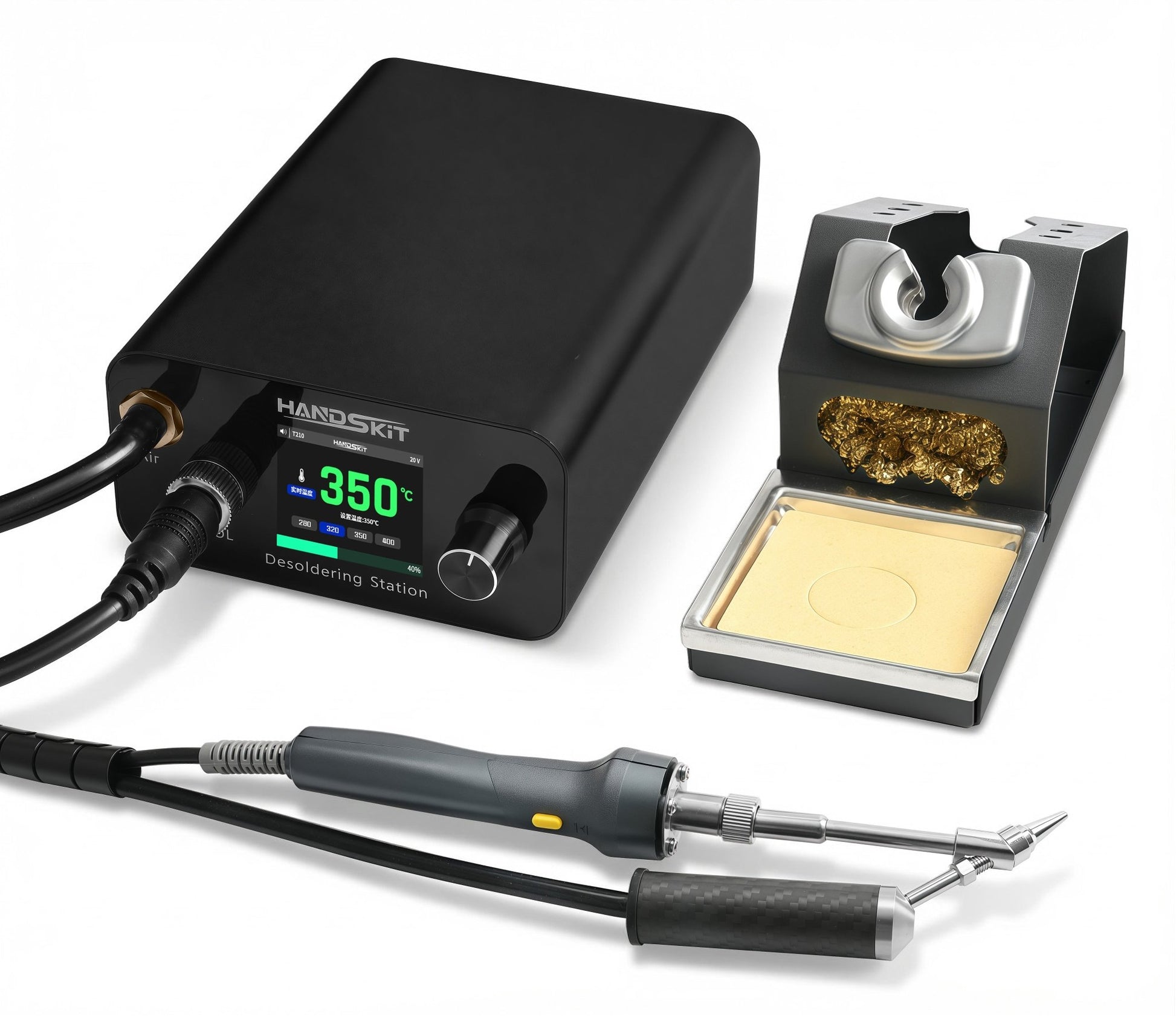 DESOLDERING STATION ELletronic PUMP -DP12 - HANDSKIT