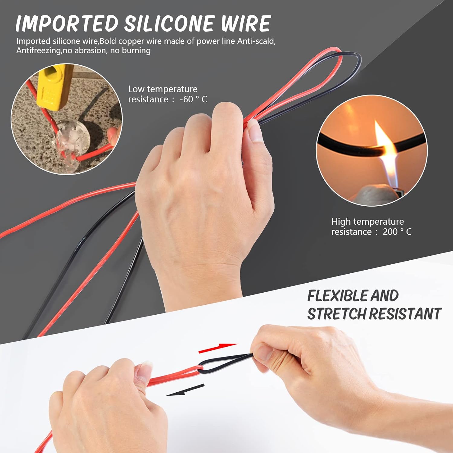Electrical Multimeter Test Leads Set with Alligator Clips Test Hook Test Probes Lead Professional Kit 1000V 10A CAT.II - HANDSKIT