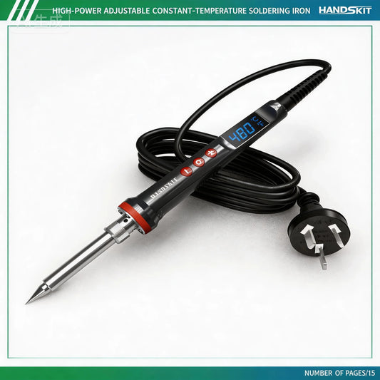 HIGH - POWER ADJUSTABLE CONSTANT - TEMPERATURE SOLDERING IRON - 927 - HANDSKIT