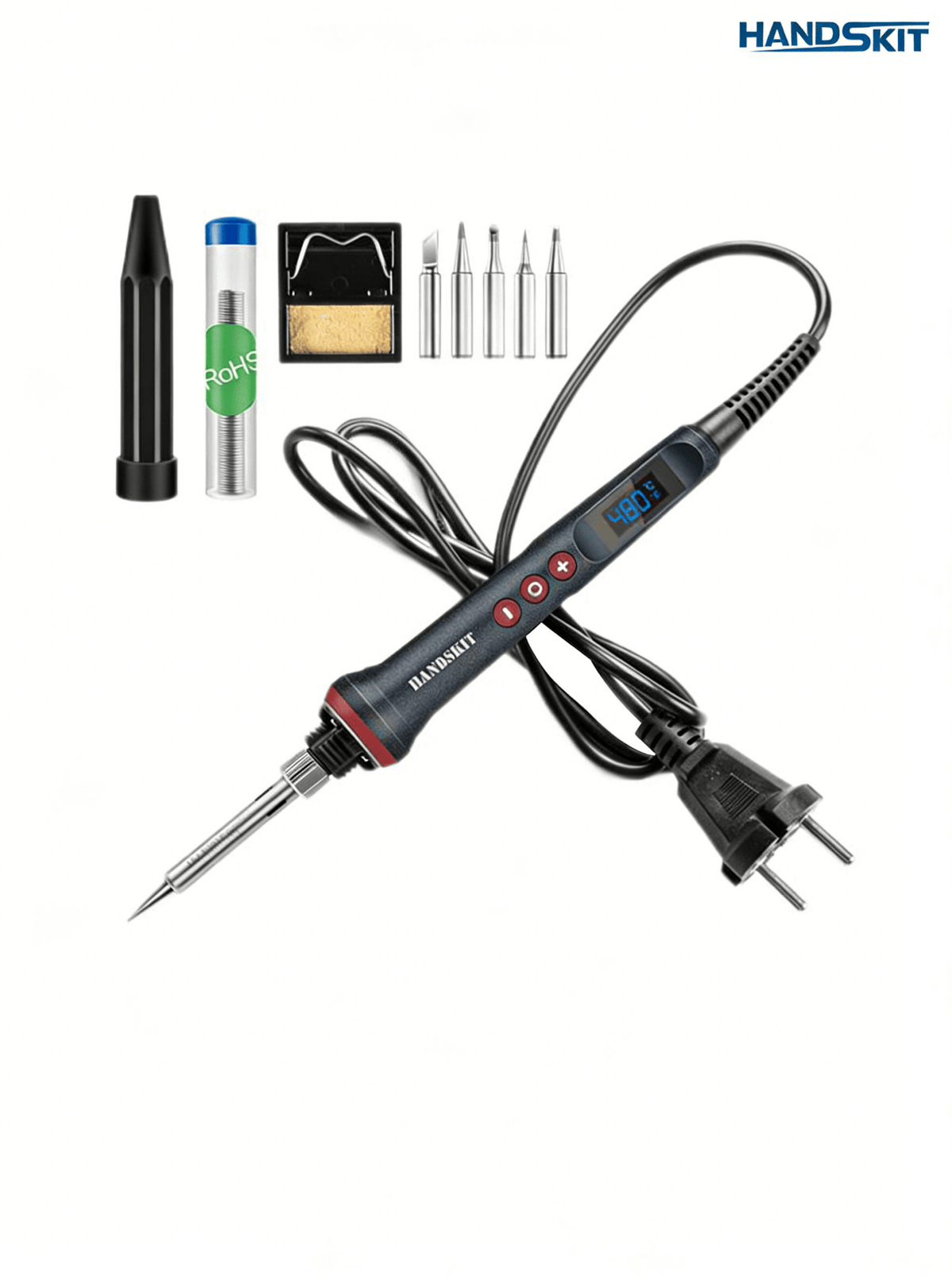 HIGH - POWER ADJUSTABLE CONSTANT - TEMPERATURE SOLDERING IRON - 927 - HANDSKIT