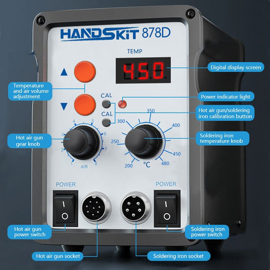 HOT AIR GUN REWORK STATION-898D - HANDSKIT