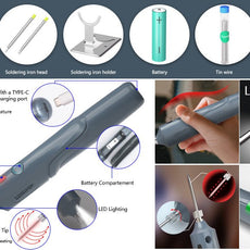 PORTABLE DETACHABLE BATTERY SOLDERING IRONON - 18650 - HANDSKIT
