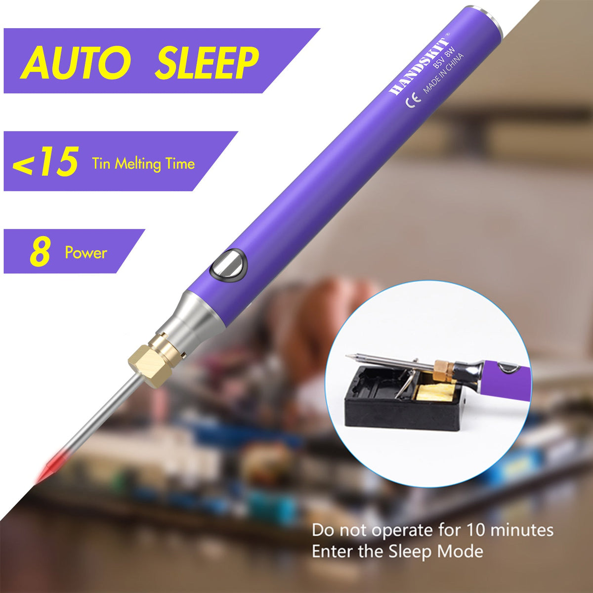 Purple Soldering Iron - B5V8W - HANDSKIT