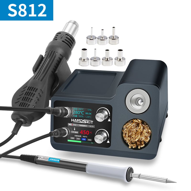 S810 /S812 /S815/S845 2IN1 HOT AIR GUN REWORK SOLDERING STATION - HANDSKIT