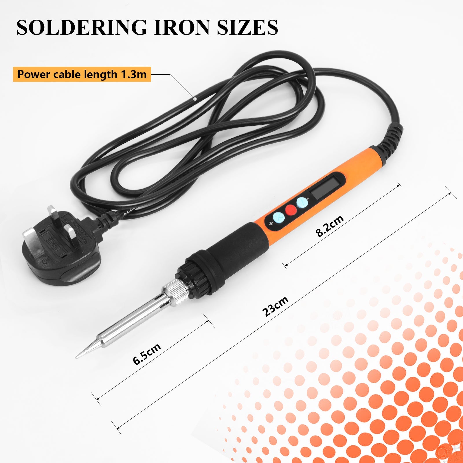 Saldering Iron - 926，Welding Tools Solder Iron Pen with 5pc Tips, Solder Wire, Stand, Auto Sleep, Fast Heating, Electronic Repair - HANDSKIT