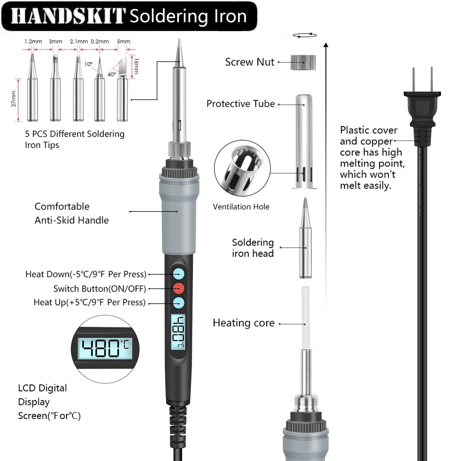 Saldering Iron - F - HANDSKIT