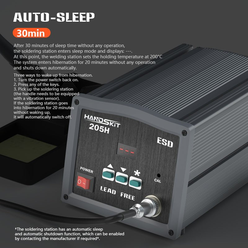 Solder Station OLED Digital Temp Adjust Repair Soldering Iron Equipment Portable Home Electronics Repair Tool Set - 203205 - HANDSKIT