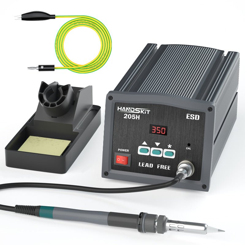 Solder Station OLED Digital Temp Adjust Repair Soldering Iron Equipment Portable Home Electronics Repair Tool Set - 203205 - HANDSKIT