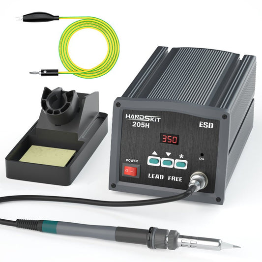 Solder Station OLED Digital Temp Adjust Repair Soldering Iron Equipment Portable Home Electronics Repair Tool Set - 203205 - HANDSKIT