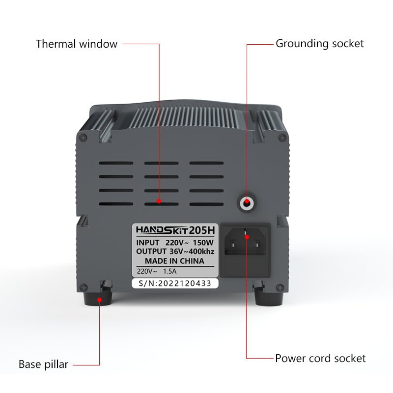 Solder Station OLED Digital Temp Adjust Repair Soldering Iron Equipment Portable Home Electronics Repair Tool Set - 203205 - HANDSKIT