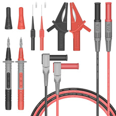 Test Leads Set HANDSKIT Double Insulated Electrical Multimeter Test Lead Kit, Test Leads Probes 4mm Banana Plug - HANDSKIT